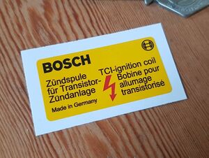 海外　Bosch Coil Sticker ボッシュ ステッカー デカール 50mm x 25mm 2枚セット