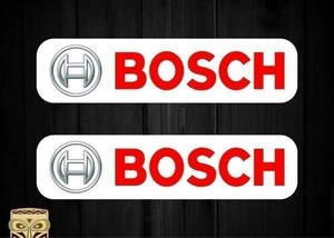 海外　限定品　送料込み 　ボッシュ BOSCH ホワイト 200mm 2枚セット　ステッカー