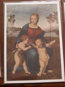 Art hand Auction Postcard★Raphael Santi Madonna of the Fireflies★Christian Painting, antique, collection, Printed materials, others