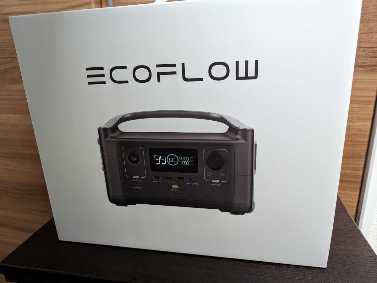 ポータブル電源ecoflow riverエコフロ600W288Wh新品未開封品-