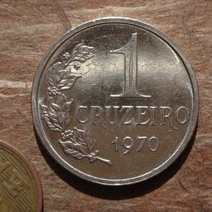 ブラジル 1Cruzeiro ニッケル 1970年 KM#581 (29.1mm, 10.0g)の画像1