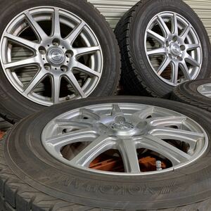 AIRNOVA エアノヴァ 15インチ アルミホイール 4本セット ヨコハマ スタッドレスタイヤ iceGUARD 195/65R15 ノア ヴォクシー セレナ