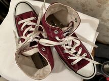 CONVERSE コンバース コンバースオールスター ハイカットスニーカー。レッド23.5cm_画像7