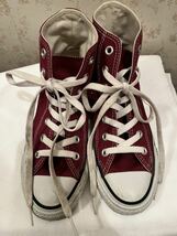 CONVERSE コンバース コンバースオールスター ハイカットスニーカー。レッド23.5cm_画像1