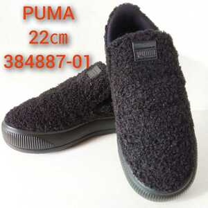 PUMA Puma suede mayu slip-on tetiSUEDE MAYU SLIP-ON TEDDY 22cm 384887 01 black 