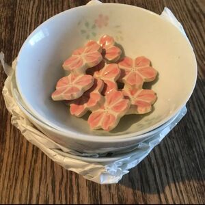 美品　お茶碗 箸置き5人前セット　仁志やま　桜　セット販売　茶わんセット