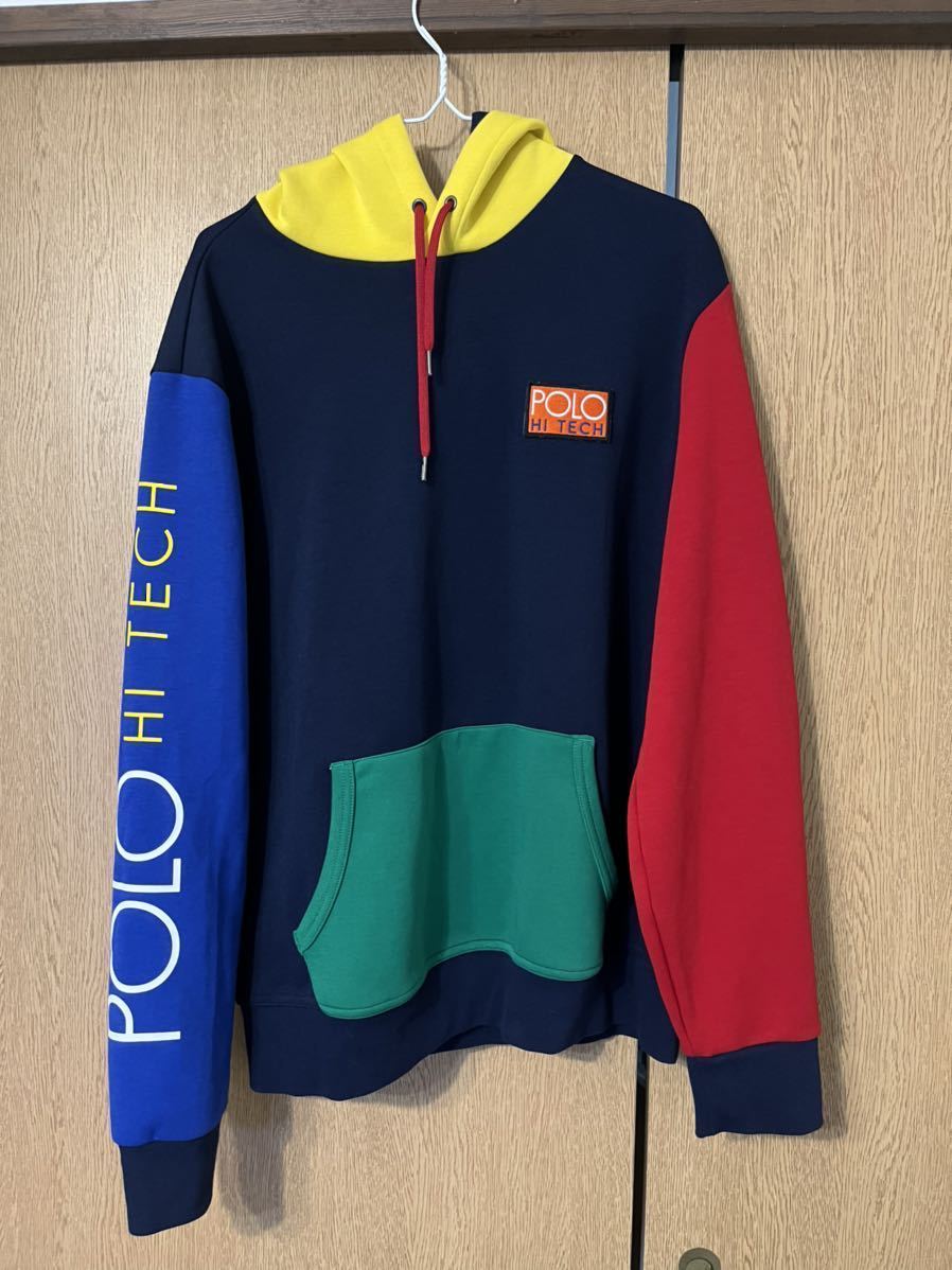 POLO Ralph Lauren HI TECH プルオーバー ジャケット 青/黄/赤 Mポロ