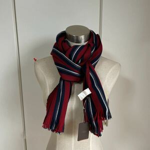 Переговоры о скидках Добро пожаловать на Beams покупать Altea Altea Stripe Muffler New Red