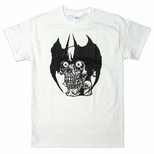 [Mサイズ]Devilman（デビルマン）Pushead（パスヘッド）デザインTシャツ ホワイト