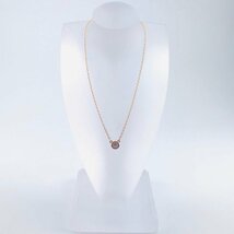 【77】 Tiffany & Co. ダイヤモンド バイザ ヤード シングル ペンダント ネックレス エルサ ペレッティ ローズゴールド 2.1ｇ 41㎝ (615)_画像2