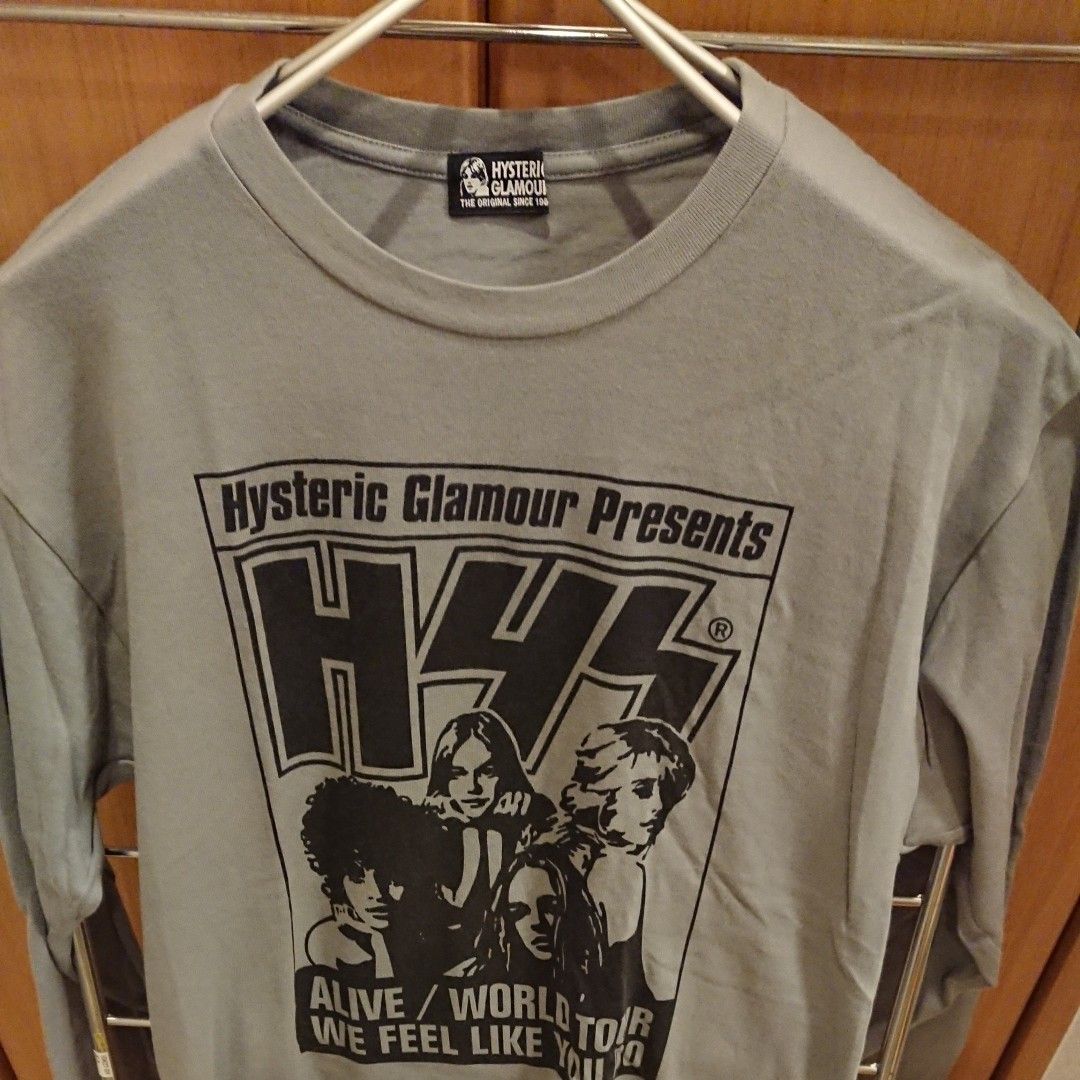 枚数限定! 新品 Glamour Hysteric 未使用 ロング丈プリントTシャツ