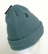 VOLCOM GIRL'S ボルコム K5852303GAH① ビーニー Beanie ニット帽 グリーン・アッシュ色 スノボ 小物 ロゴ ヴォルコム 新品 即決 送料無料_画像4