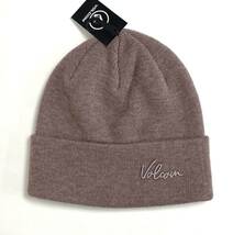 VOLCOM GIRL'S ボルコム K5852304ROS① ビーニー Beanie ニット帽 ローズウッド色 赤茶系 スノボ 小物 ロゴ ヴォルコム 新品 即決 送料無料_画像4