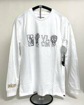 VOLCOM ボルコム A3642200WHT① メンズ Lサイズ 長袖Tシャツ プリントロンティー ロンT ホワイト色 髑髏もの ヴォルコム 新品即決 送料無料_画像1