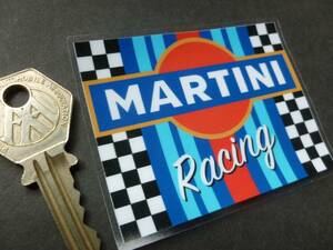 送料無料 Martini Racing マルティーニ 80mm x 60mm face stick ガラス用 ステッカー デカール