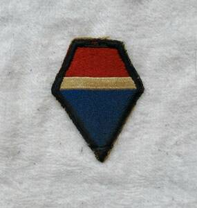 実物 WW2 米国陸軍 第12軍 肩章 WW2 ARMY GROUP SHOULDER PATCH 制服剥がし