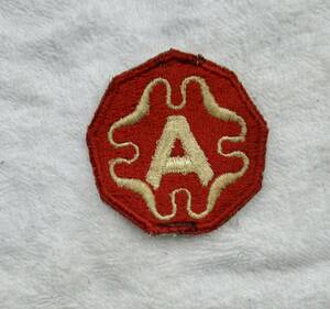 実物 米国陸軍 第9軍 肩章 US 9TH ARMY SHOULDER PATCH 制服剥がし