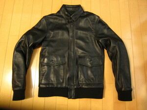  Urban Research A-2 leather jacket flight jacket 38(S/M corresponding ) black 