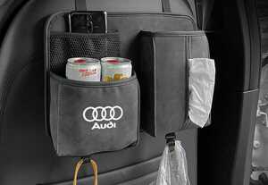 * ultra rare * Audi * suede material tissue cover seat back pocket storage small articles go in smartphone 