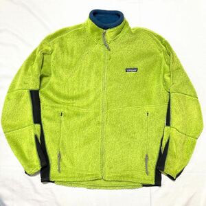 2000年 usa製 Patagonia R2 POLATEC JACKET パタゴニア レギュレーター ポーラテック アシッド グリーン フリース ジャケット25130FA00 M