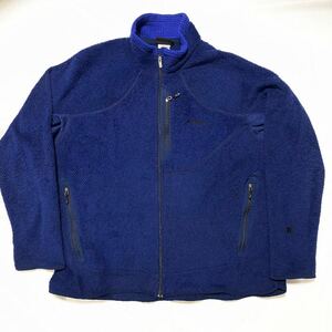 2004年 usa製 Patagonia R2 POLATEC JACKET パタゴニア レギュレーター ポーラテック ネイビー ブルー 青 フリース ジャケット25133F4 XL