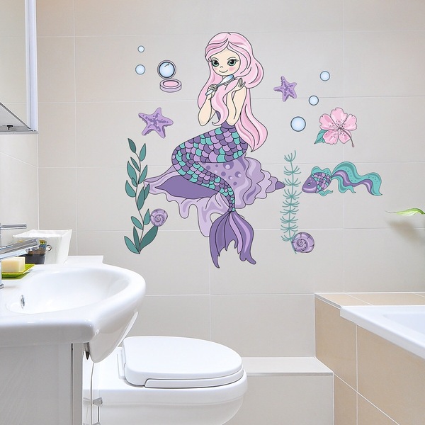 （NO.550）DIY剥がせる飾り 壁紙　ウォールステッカー 綺麗な仕上がり 壁シート　模様替え　壁飾り　雰囲気替え 子供ルーム　人魚姫