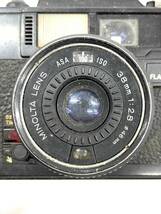 S5084　MINOLTA　ミノルタ　HI-MATIC SD2　38mm　1：2.8　フィルムカメラ　コンパクトカメラ　ブラックボディ_画像5