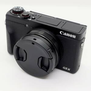 Canon PowerShot G5 X Mark II レンズキャップ付/液晶保護シール貼付済/52mmフィルタ装着可能/レンズ傷・内部ホコリなし/キヤノン
