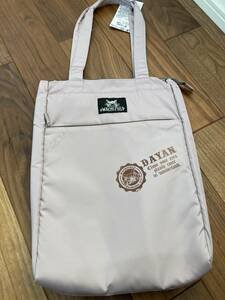  prompt decision ....-..dayanPC tote bag .... pink beige 