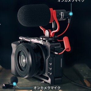 【高音質コンデンサーガンマイク】ビデオ カメラ スマホマイク iOS&Android対応 集音マイク ウインドジャマー 風切り音防止動画