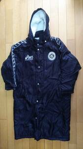  Tokyo arts and sciences university soccer part * player supplied goods * bench coat *asics