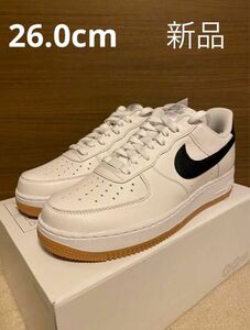 NIKE AIR FORCE 1 WHITE BLACK GUM