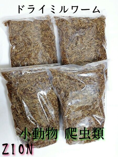 ●ドライミルワーム100g 嗜好性抜群 高淡白フード 爬虫類 小動物 アクアリウム