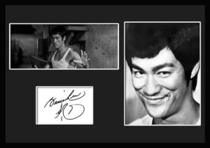 10種類!Bruce Lee/ブルース・リー/サインプリント&証明書付きフレーム/BW/モノクロ/ディスプレイ (9-3W)