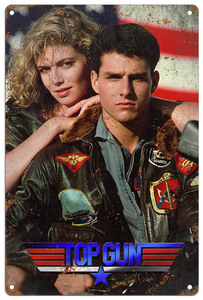 【Top Gun:Maverick/トップガン マーヴェリック】トム・クルーズ/Tom Cruise/ピート・ミッチェル/Pete Mitchell/ブリキ看板-5