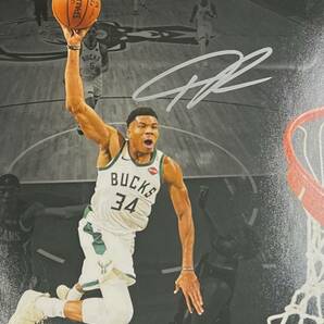 Fanatics Athentic Giannis Antetokounmpo(ヤニス・アデトクンボ) Autographed Photo 08x10 直筆サイン入りフォトの画像1