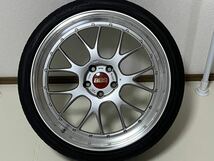 BBS LM-R 21インチ LM325 PCD120 5穴 9J+32 4本通し 245/35ZR21 YOKAHAMA ADVAN sportタイヤ付 美品 LS460 LS600h LS600hL等に 売り切り_画像7