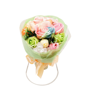 * white bouquet mail order soap material soap car bon fragrance bouquet stand attaching clear case entering long-lasting .. for flower design . hand 