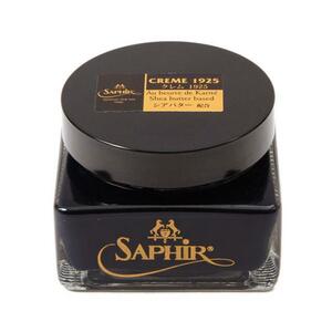 ☆ 06.ネイビーブルー サフィール SAPHIR クリーム 靴クリーム ノワール クレム 1925 靴ケア用品 定番 無色 黒 保革剤 ツヤ出し 靴磨き 油