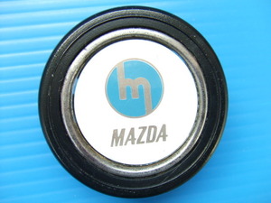  подлинная вещь Mazda старый Logo звуковой сигнал кнопка MAZDA SPEED старый машина Showa RX3 RX7 Mazda Speed MAZDASPEED звуковой сигнал переключатель серебряный кольцо роторный б/у 