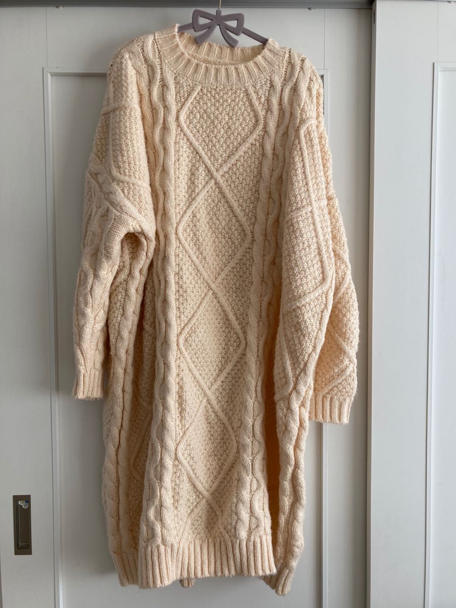 美品 インゲボルグ アラン編 ニット ロング ワンピース
