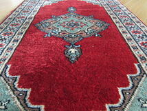 【90×63】ウール◆パキスタン産絨毯・カーペット・ラグ・マット■2683-9_画像3
