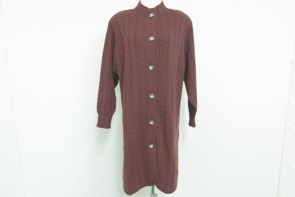 高級 定価¥136500 チヴィディーニ カシミヤ100% ロング カーディガン-