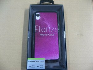 IO DATA(アイオーデータ) iPhone XR 6.1インチ用 ガラス+TPU+アルミ複合素材ケース 2層印刷 星空（ピンク） BKS-IP18MTGGANPN