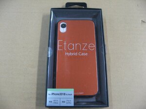 IO DATA(アイオーデータ) iPhone XR 6.1インチ用 ガラス+TPU+アルミ複合素材ケース オレンジ BKS-IP18MTGGAOR