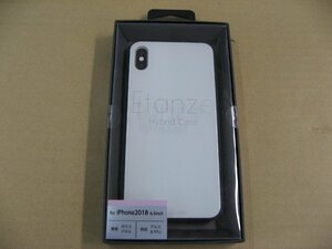 IO DATA(アイオーデータ) iPhone XS Max 6.5インチ用 ガラス+TPU+アルミ複合素材ケース ホワイト BKS-IP18LTGGAWH