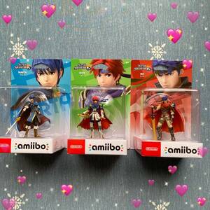 【送料無料】新品 未使用 amiibo 3点セット マルス ロイ アイク （大乱闘スマッシュブラザーズシリーズ）アミーボ