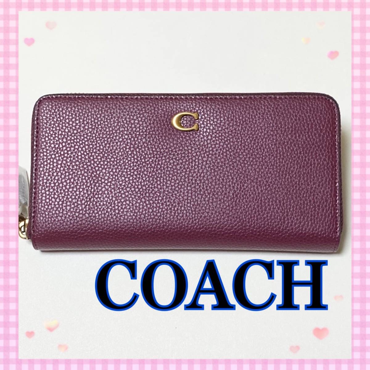 PayPayフリマ｜新作 新品 COACH コーチ アコーディオン ジップ