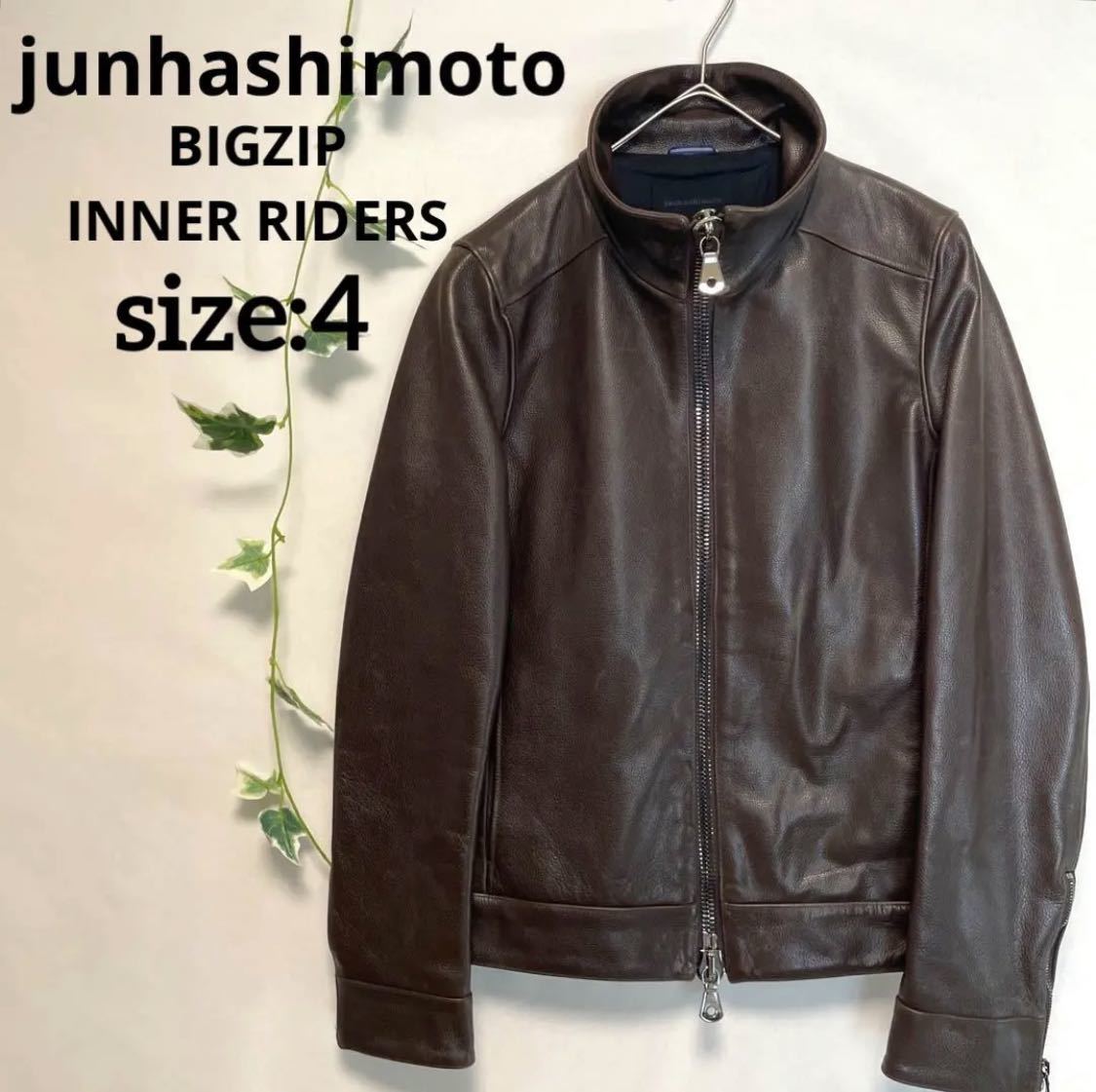 PayPayフリマ｜定価17万 junhashimoto zip leather shirts riders 2 