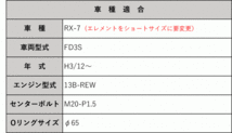 [ALFIT]FD3S RX-7(13B-REW)用オイルブロック＆専用ショートオイルフィルター_画像2